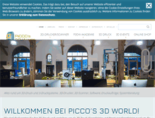 Tablet Screenshot of piccos-3d-world.com